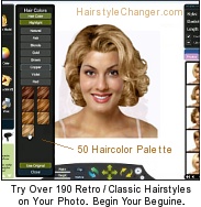 Virtual vintage hair styles